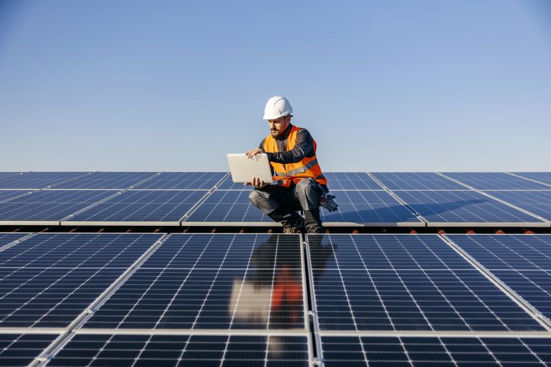 Maintenance Work on Solar Systems